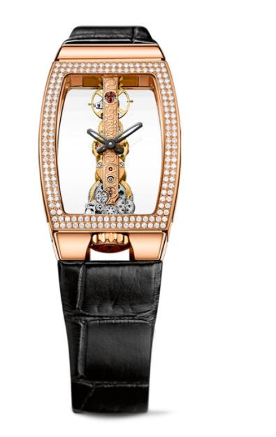 Corum GOLDEN BRIDGE MISS ROSE GOLD DIAMONDS Replica watch B113/03847 - 113.222.85/0001 0000